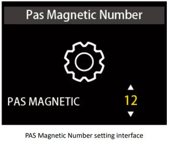 Cyrusher K5242 LCD Display - PAS Magnetic Number setting