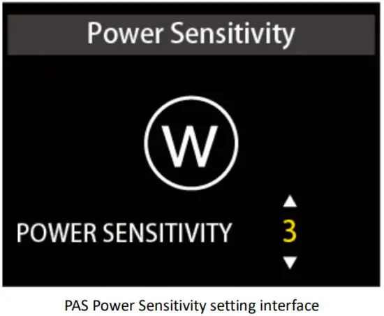 Cyrusher K5242 LCD Display - PAS Power Sensitivity setting