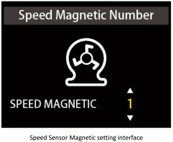 Cyrusher K5242 LCD Display - Speed Sensor Magnetic setting