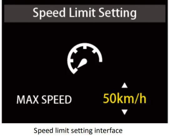Cyrusher K5242 LCD Display - Speed limit setting