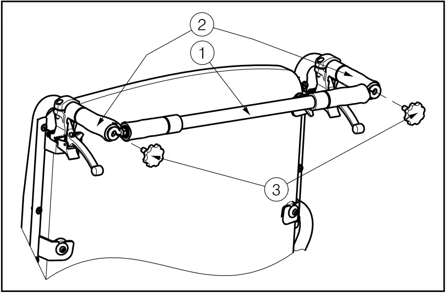 VERMEIREN TECH000910 Eclipse XXL Wheelchair - Drawing 6