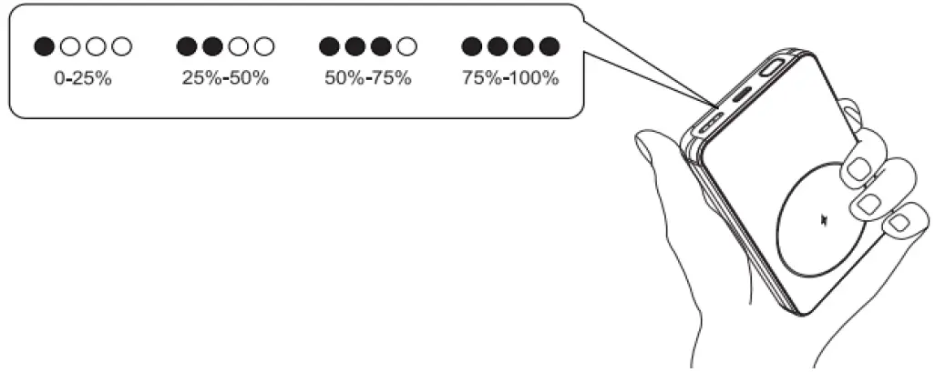 CHOETECH B651 1000mAh Magnetic Wireless Charger Power Bank Product How to use 01