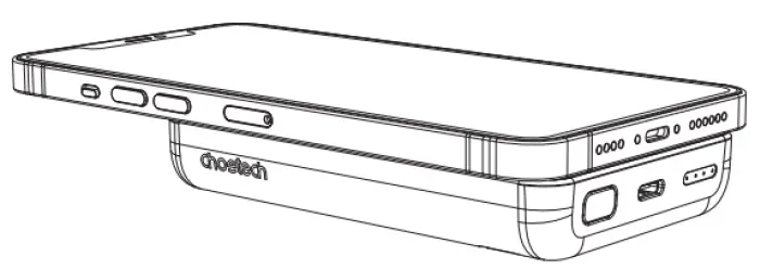 CHOETECH B651 1000mAh Magnetic Wireless Charger Power Bank Product How to use 02
