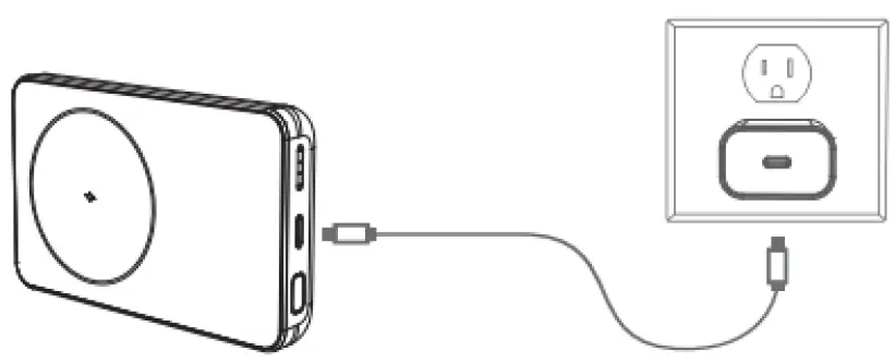 CHOETECH B651 1000mAh Magnetic Wireless Charger Power Bank Product How to use 04