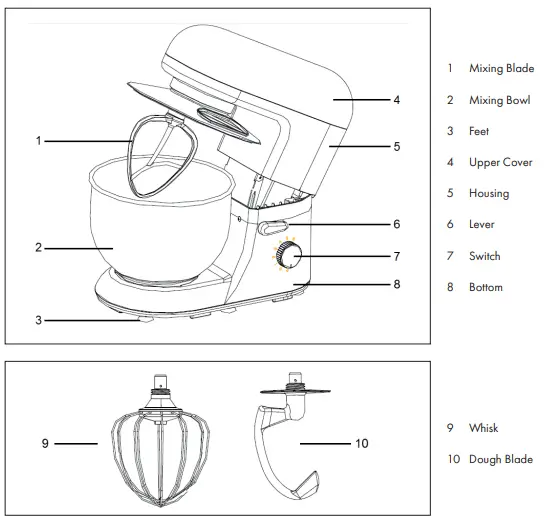 KLARSTEIN 10008232 Bella Food Processor-fig3