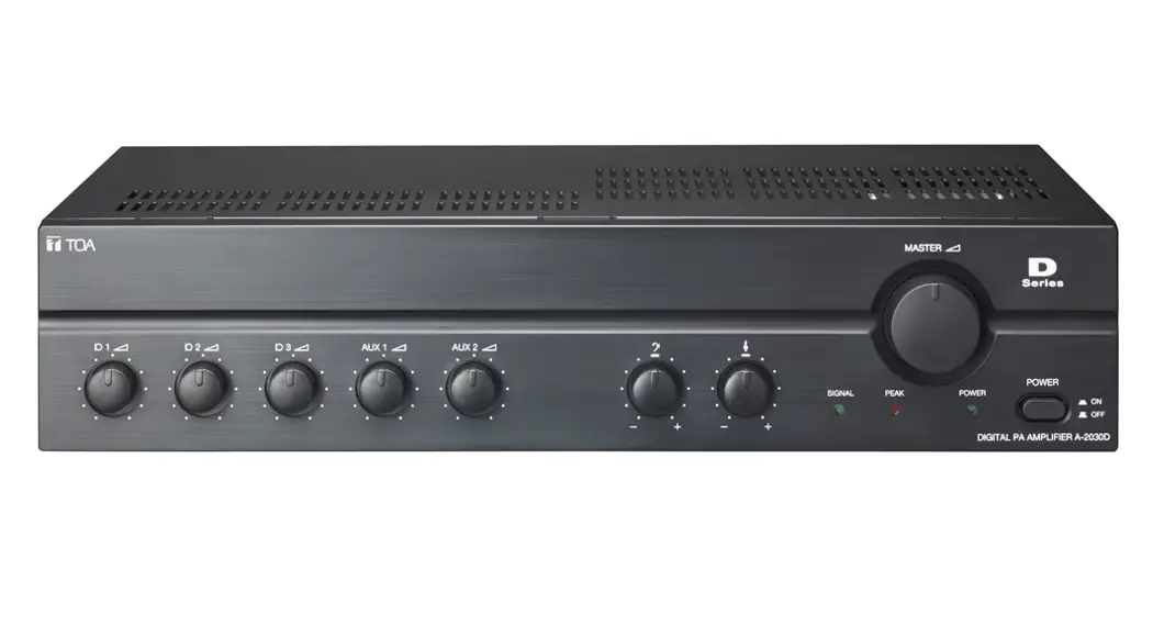 Toa A-2030d Series Digital Pa Amplifiers Instruction Manual