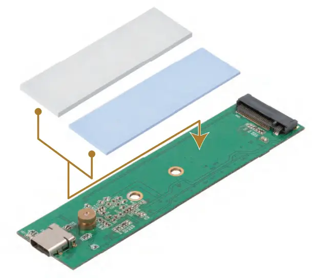 SILVERSTONE MS12 20Gbps SuperSpeed USB 32 Type C to NVMe M 2 SSD Enclosure  - fig 1