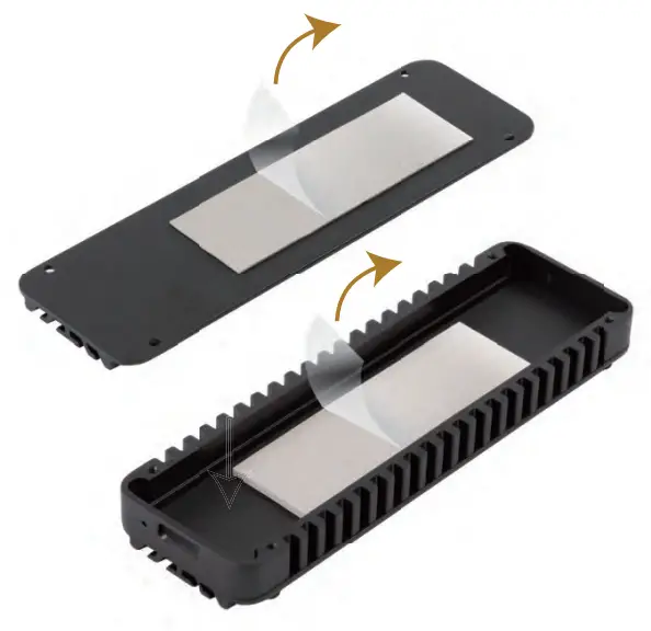 SILVERSTONE MS12 20Gbps SuperSpeed USB 32 Type C to NVMe M 2 SSD Enclosure  - fig 3