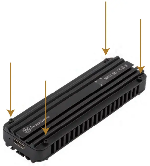 SILVERSTONE MS12 20Gbps SuperSpeed USB 32 Type C to NVMe M 2 SSD Enclosure  - fig 7