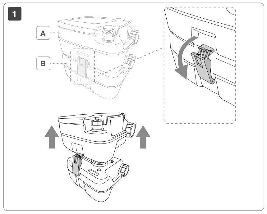 FIAMMA BI POT Portable Chemical Toilet - fig