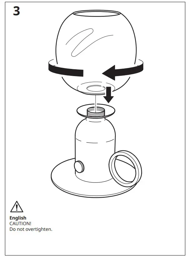 IKEA ASKMULLER Table Lamp with LED Bulb - figure 3