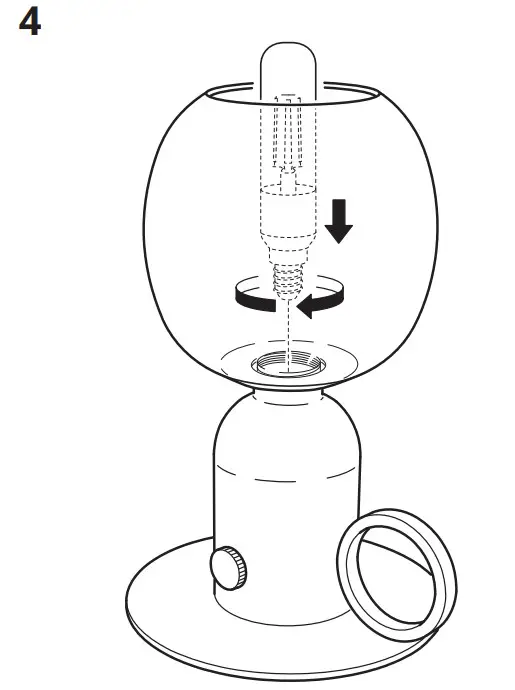 IKEA ASKMULLER Table Lamp with LED Bulb - figure 4
