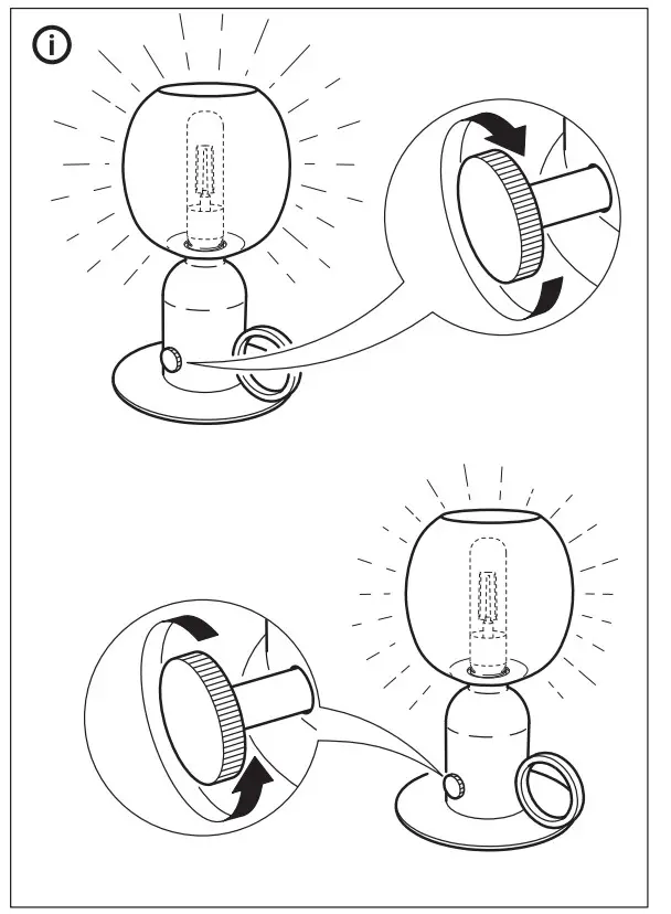 IKEA ASKMULLER Table Lamp with LED Bulb - figure 5