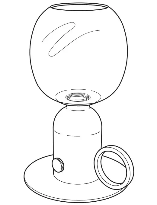 IKEA ASKMULLER Table Lamp with LED Bulb