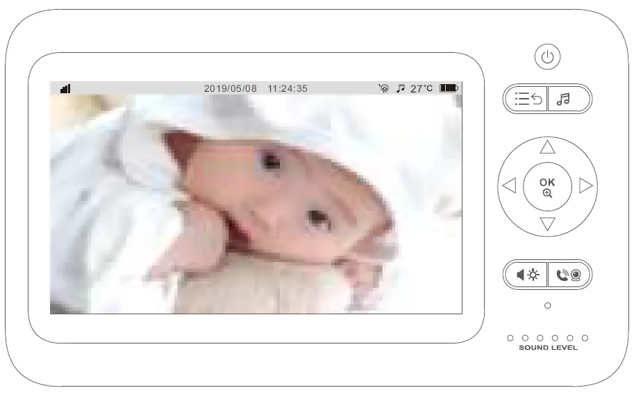Shenzhen Gospell Smarthome Electronic 8205KG 2.4GHz Digital Wireless Baby Monitor 16