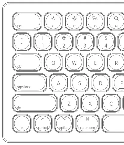 XCELLON KBM ABWS Aluminum Bluetooth Wired Keyboard for Mac