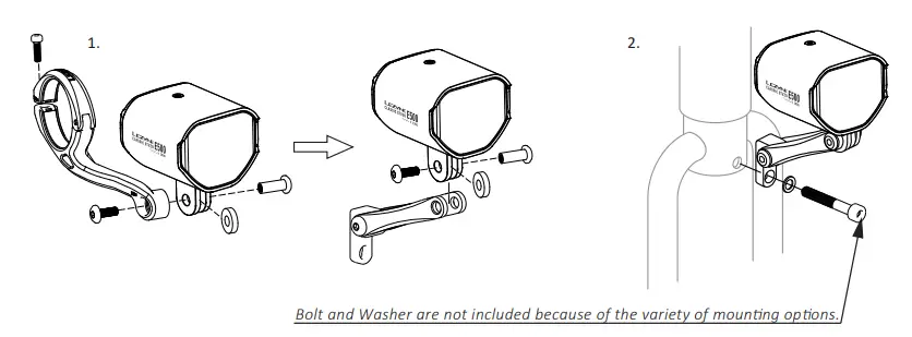 Replace Center Mount with Aluminum Fork Mount