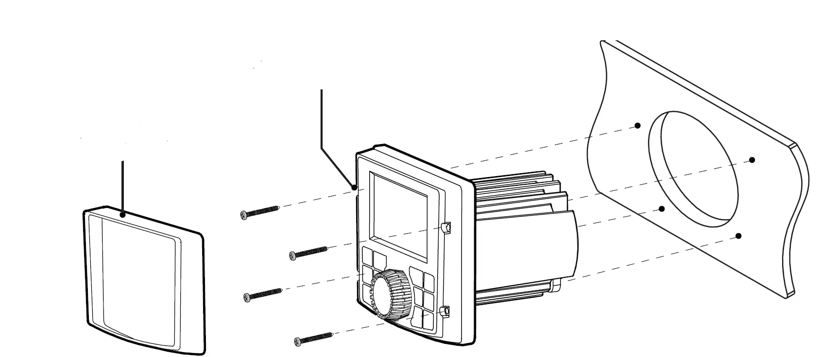 BOSS AUDIO SYSTEM MGV520B Marine Gauge Digital Multimedia AM-FM Radio 11