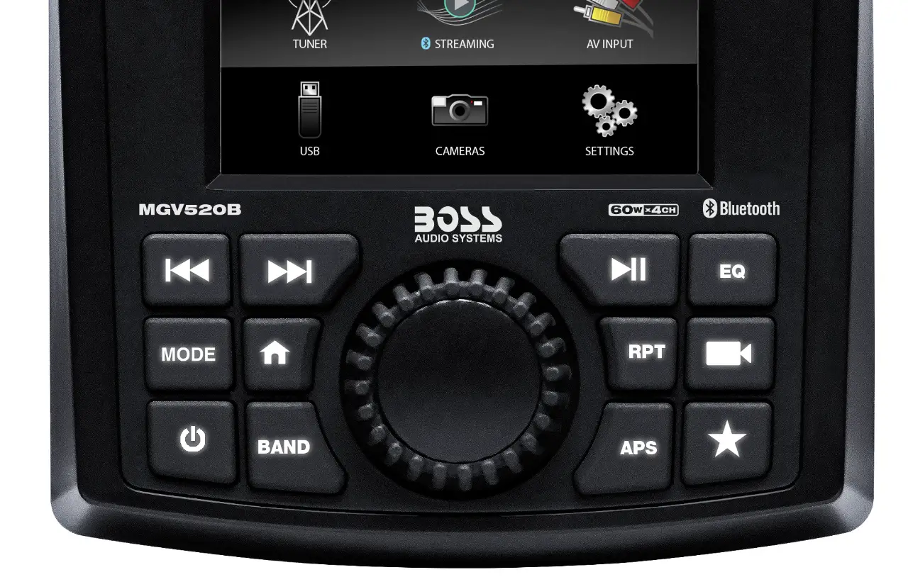 Boss Audio System Mgv520b Marine Gauge Digital Multimedia Am-fm Radio User Manual