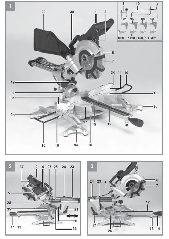EinheEinhell TH-SM 2131 Dual Drag Crosscut and Miter Saw fig 1ll TH-SM 2131 Dual Drag Crosscut and Miter Saw fig 1