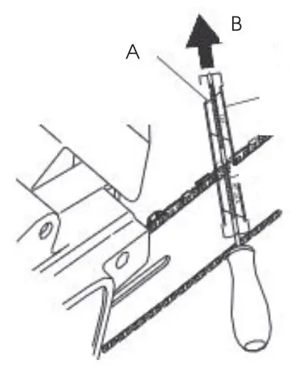 FIG 11 Sharpening the teeth on the chain
