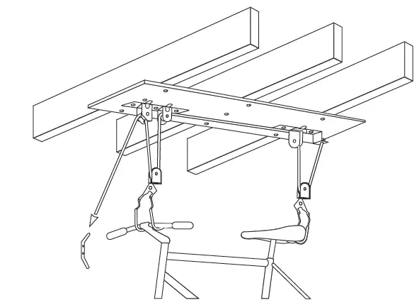 DELTA-RS2300-Single-Bike-Ceiling-Hoist-With-Straps-FIG-4