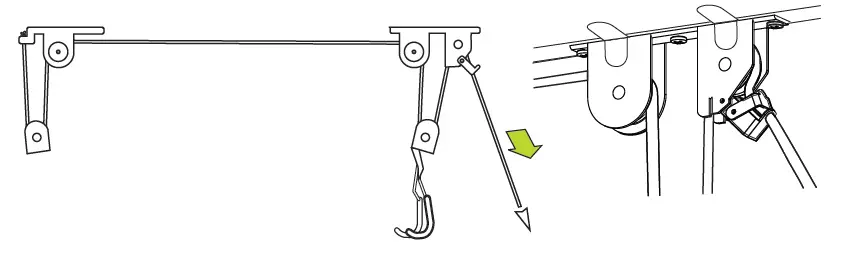 DELTA-RS2300-Single-Bike-Ceiling-Hoist-With-Straps-FIG-7