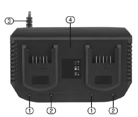 MEEC TOOLS 011467 18V Double Charger 1