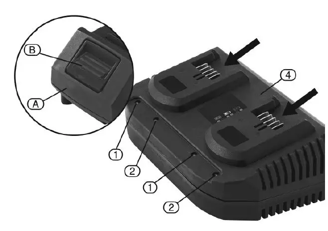 MEEC TOOLS 011467 18V Double Charger 2