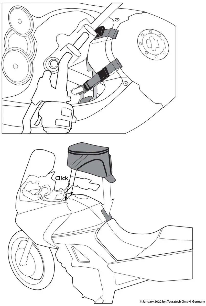 TOURATECH KLV1000 Tank Bag - Fig2