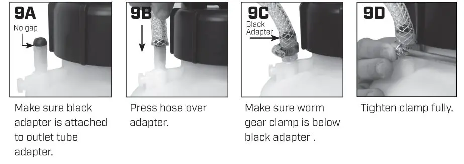 CHAPIN G3000P Garden and Home Folding Handle Sprayer - Replacing Hose to Tank