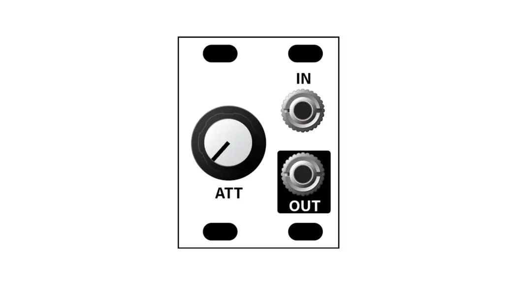 Intellijel Att 1u Passive Variable Signal Attenuator Instruction Manual