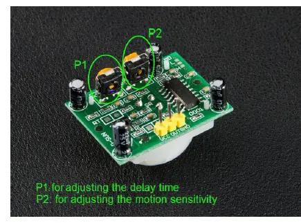 velleman VMA314 PIR Motion Sensor for Arduino fig 2