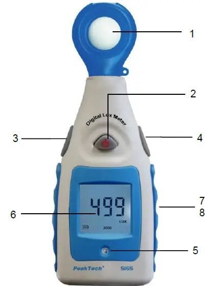 PeakTech 5165 Digital Lux Meter-2