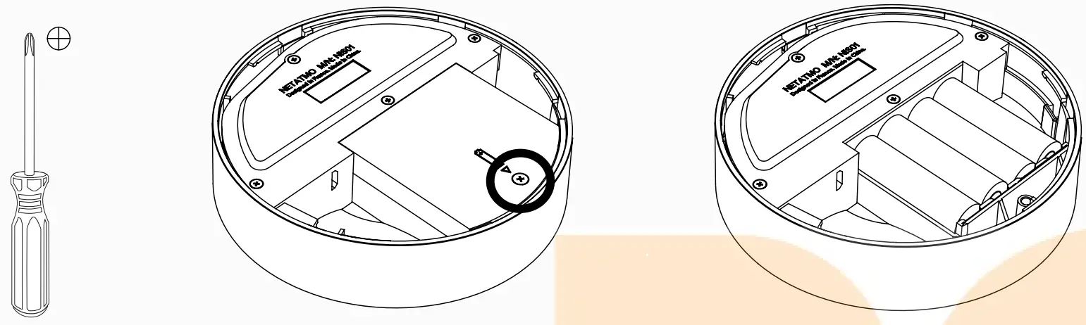 NETATMO NIS01 US Smart Indoor Siren - Changing the batteries