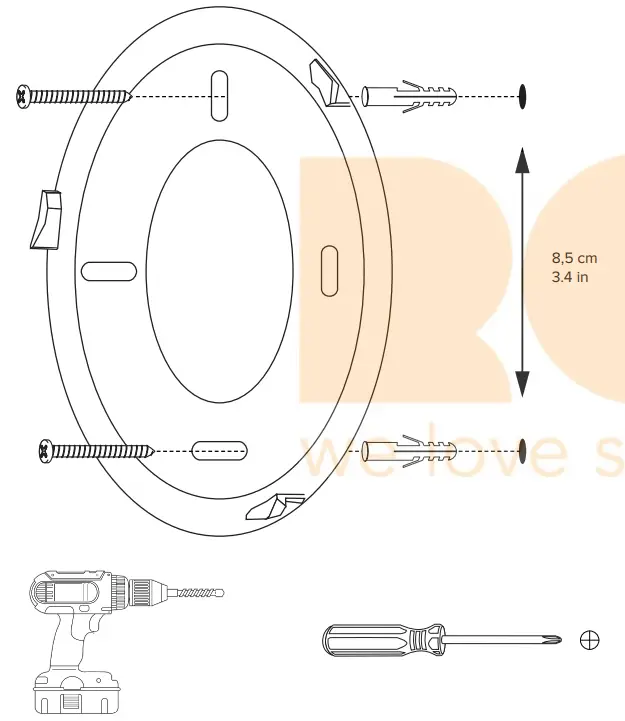 NETATMO NIS01 US Smart Indoor Siren - Screws