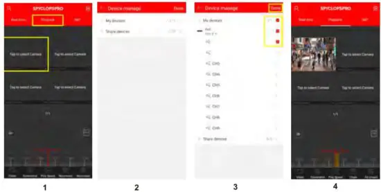 FIG 21 How to playback recorded videos with app