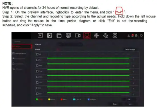 FIG 9 Recording Configuration