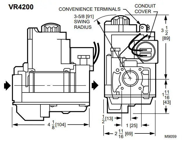 Honeywell VR8200, VR4200 Combination Gas - VR4200