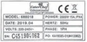 CaterChef 688.001 Convection Oven-fig2