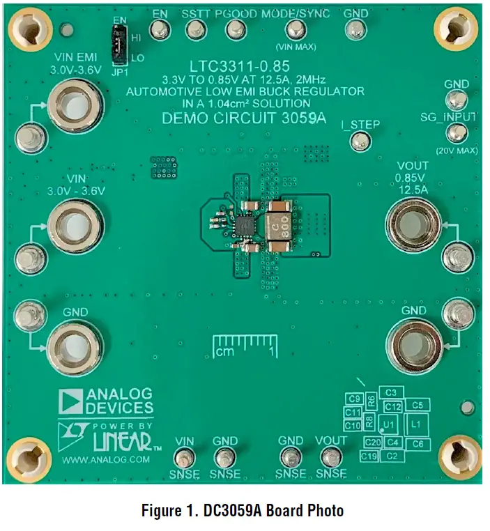 ANALOG DEVICES DC3059A Automotive Low EMI Buck Regulator 1