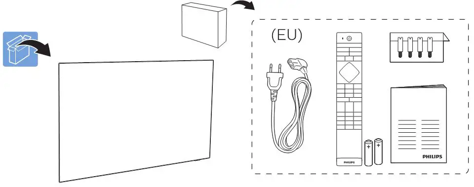 PHILIPS OLED856 Television - Box Content 1