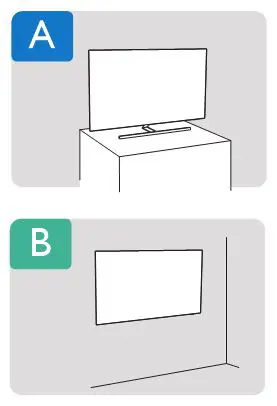 PHILIPS OLED856 Television - Position