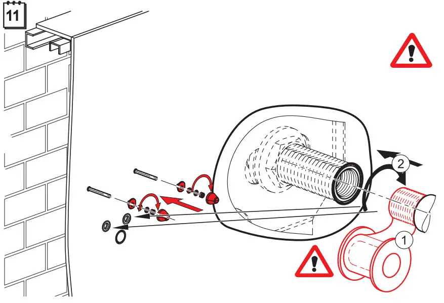 Alca PLAST A105 Bidet Wall Mounting Frame - Figure 1