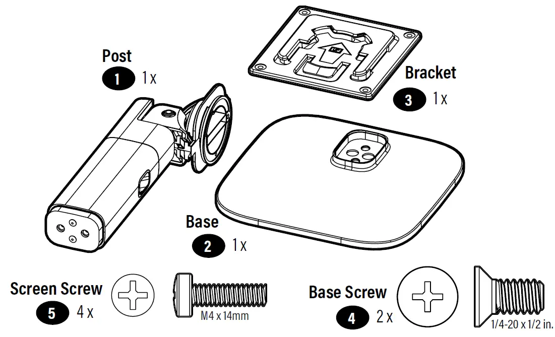 SANUS MEHHS-B2 Tilt and Swivel Stand 1