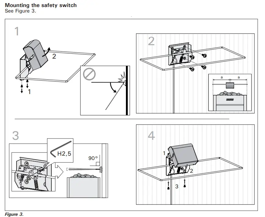 HARVIA SFE-220400 Sauna Safety Switch - Figure 4