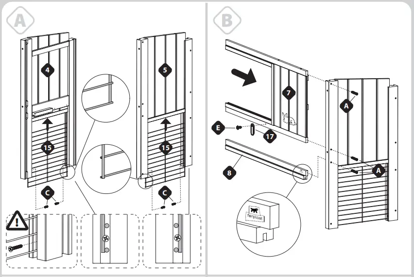ferplast 57090000 Rabbit Hutch Ranch-fig3