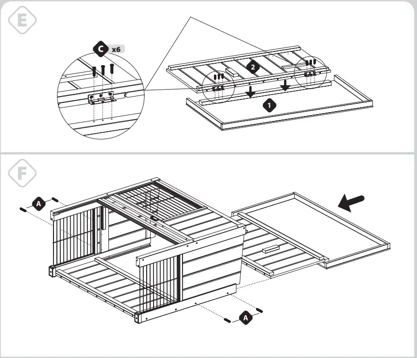 ferplast 57090000 Rabbit Hutch Ranch-fig5