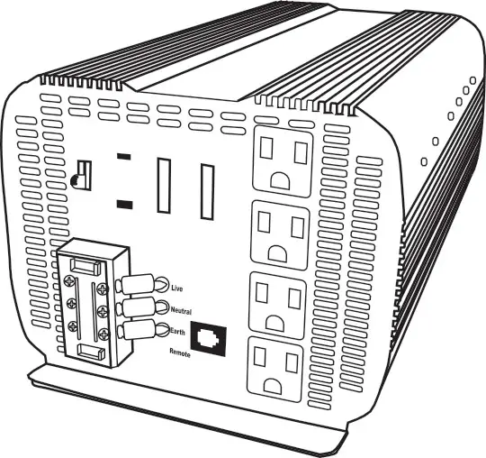 AIMS POWER PWRINV500012W DC To AC Power Inverter - cover