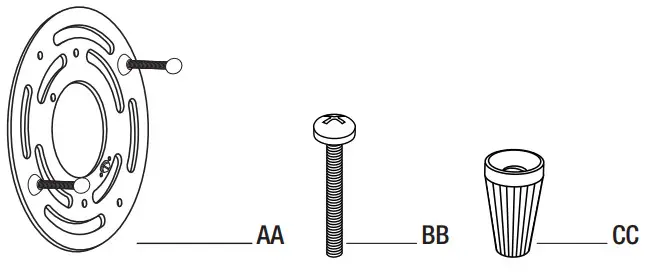 HAMPTON BAY CP2563 SOLOMONE 2-LIGHT VANITY FIXTURE - HARDWARE INCLUDED